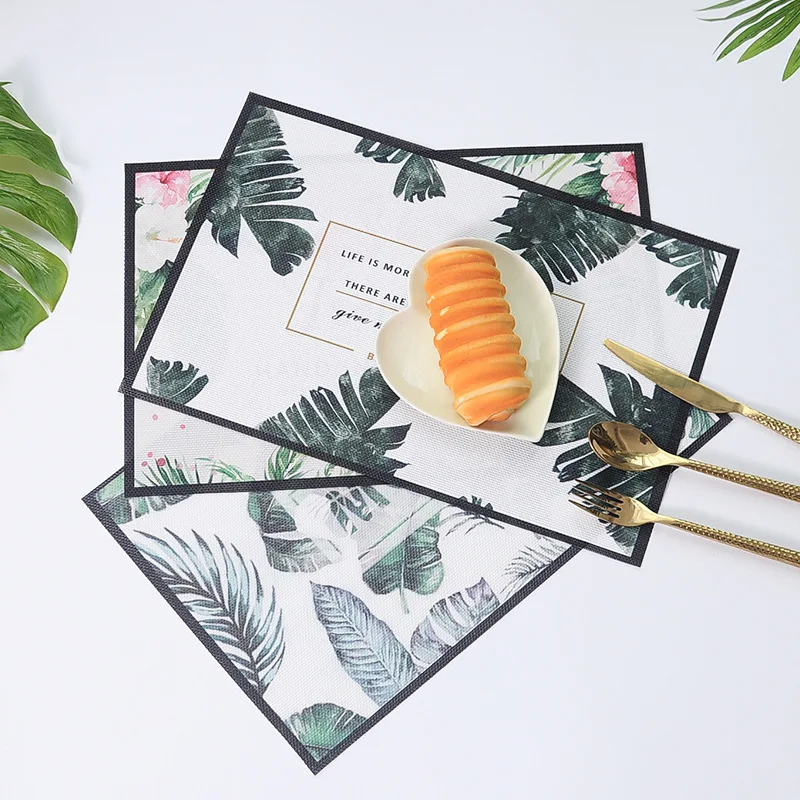 الشمال الطازجة العزل سادة سيليكون حصيرة للماء و النفط واقية الغربي مفرش طاولة تحديد الموقع ل طاولة طعام المطبخ تزيين