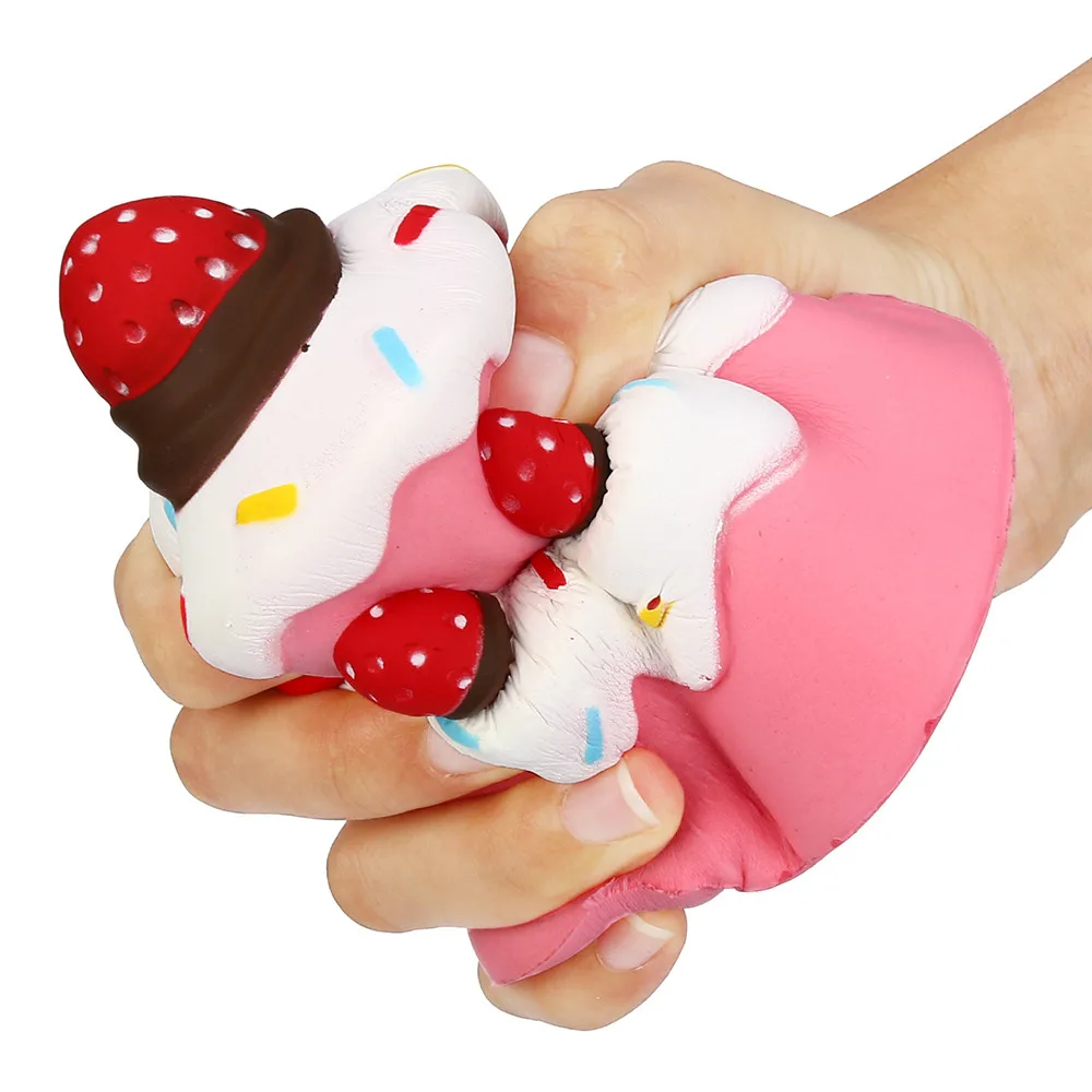 Сладкий мягкий Моти Jumbo клубника торт ароматизированный супер медленно