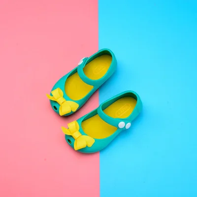 Обувь для маленьких девочек; сандалии; Новинка; летние пляжные сандалии для девочек с рисунком Минни Маус; детская прозрачная обувь; детские розовые Нескользящие сандалии - Цвет: H37-huang HD