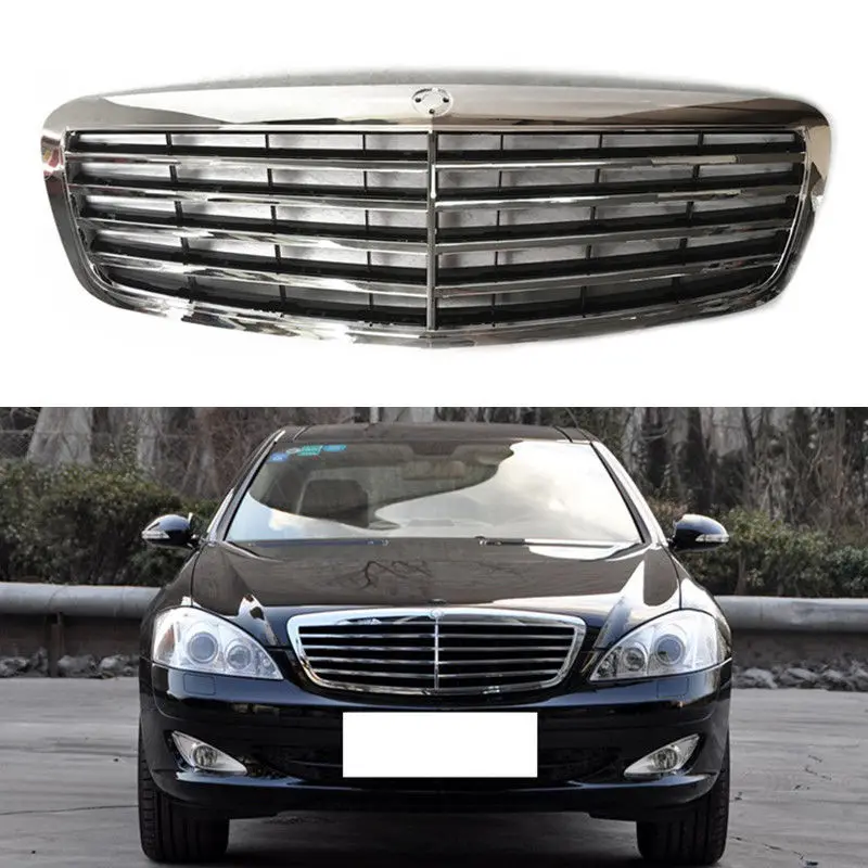 ForBenz W221 S500 S600 S350 S400 S300 S430 2005-2009 ABS вентиляционное отверстие гриль серебристый