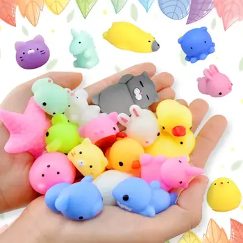 

Squeeze toys, 40 random party gifts, mini-Squeeze fun toys, soft Kawaii small animals, cute unicorns, cats, novelty toys, stress