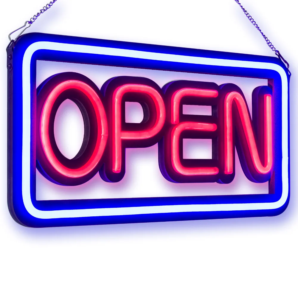 

BRIGHT NEON OPEN SIGN / LIGHT - NOT LED OPEN SIGNS-VIVID BRIGHT COLOR BIG FOR SHOP STORE BAR CAFE RESTAURANT BEER SALON BUSINESS