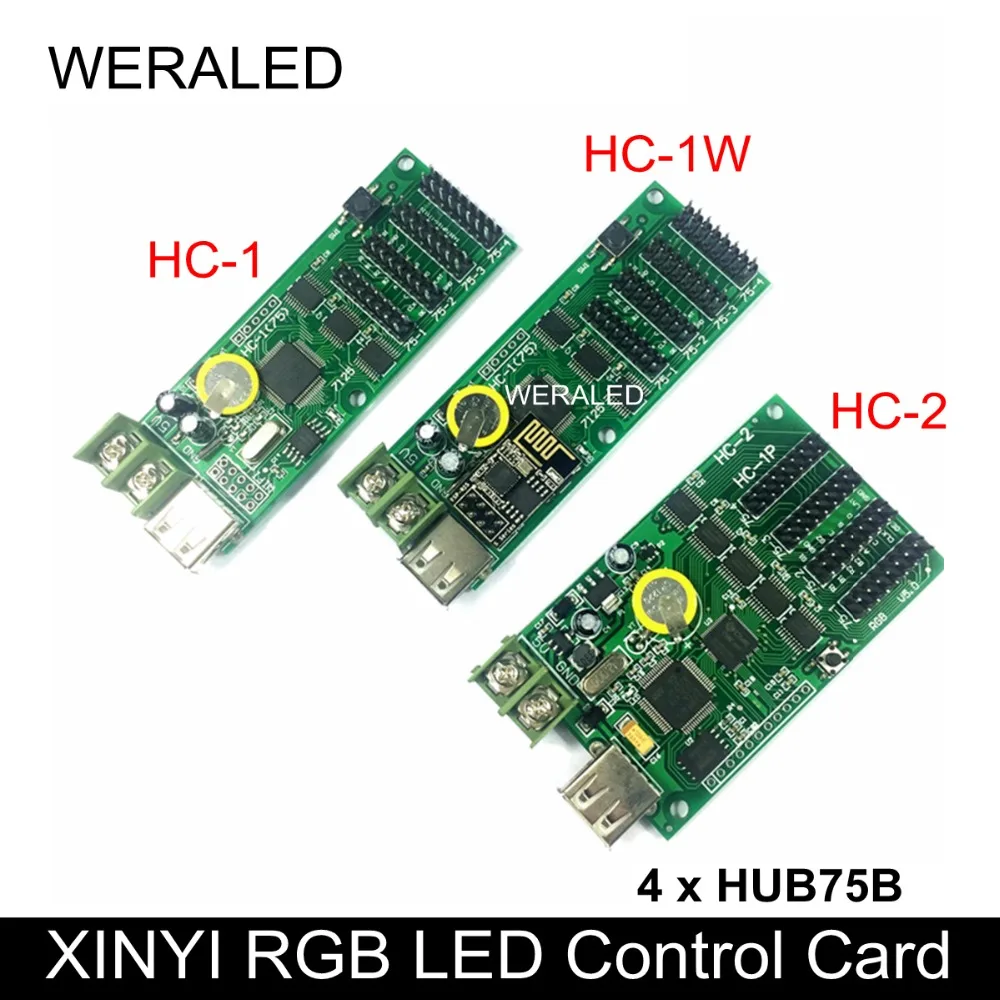 

WERALED Cheapest XINYI RGB LED Control Card HC-1 HC-1W(support Android App Only) ,HC-2 Support Short Video Display