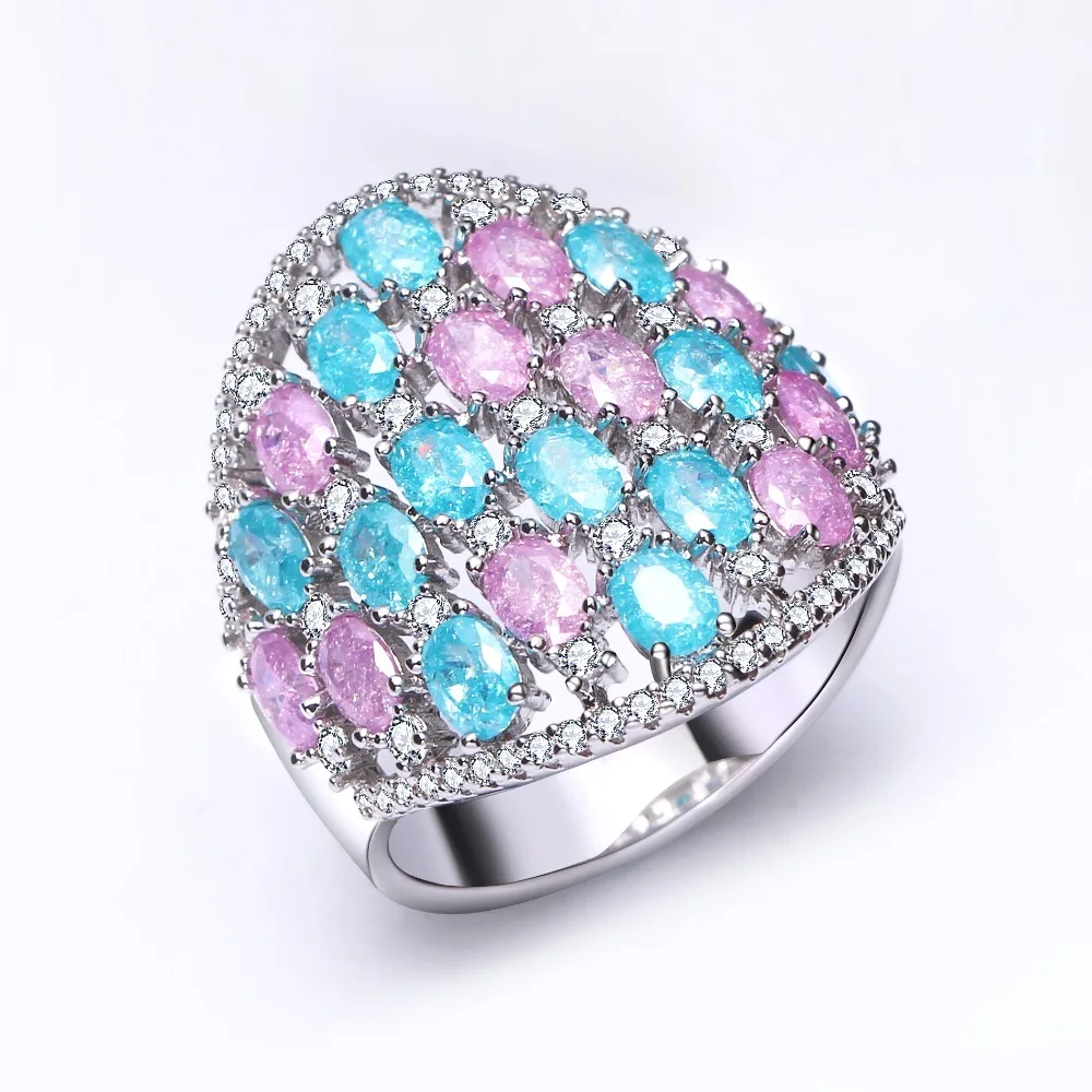 Fabulous Design Colorful Cubic Zirconia Shiny Effect Stones Glitter Big