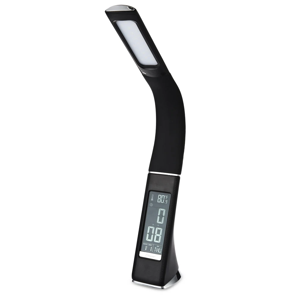 

5W 200LM 3 Level Dimmable LED Table Lamp Electronic VA Screen Touch Sensitive Desk Light with Calendar Temperature Alarm Clock