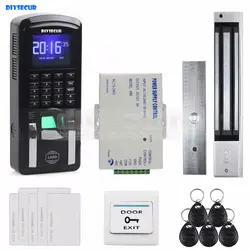 Diysecur tcp/ip USB отпечатков пальцев ID Card Reader пароль дверной Система контроля доступа + Питание + 280 кг магнитный замок