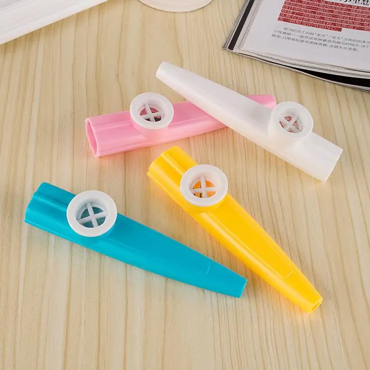 5 шт./лот пластиковая гармоника Kazoo с канавкой детский подарок для вечеринки
