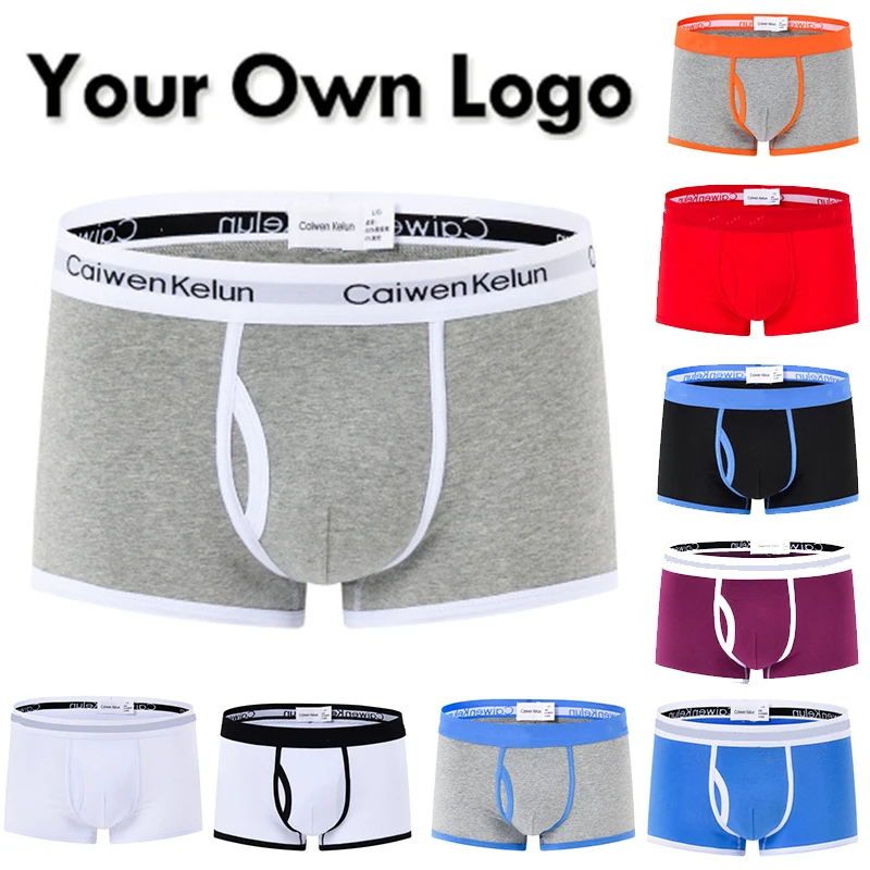 

Customize your Logo Pantalones cortos hombres ropa interior transpirable suave de los boxeadores de los hombres de Boxer Shorts