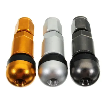 

4pcs/set Car Universal Tubeless Tyre Valve Stem Caps Motorcycle Wheel Tire Air Valve Stem Aluminum Metal