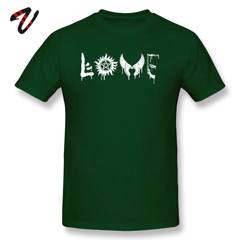 Casual SUPERNATURAL _black Tees for Men High Quality Summer Fall Round Neck All Cotton Short Sleeve T-shirts Printed On T Shirt SUPERNATURAL 16705 dark