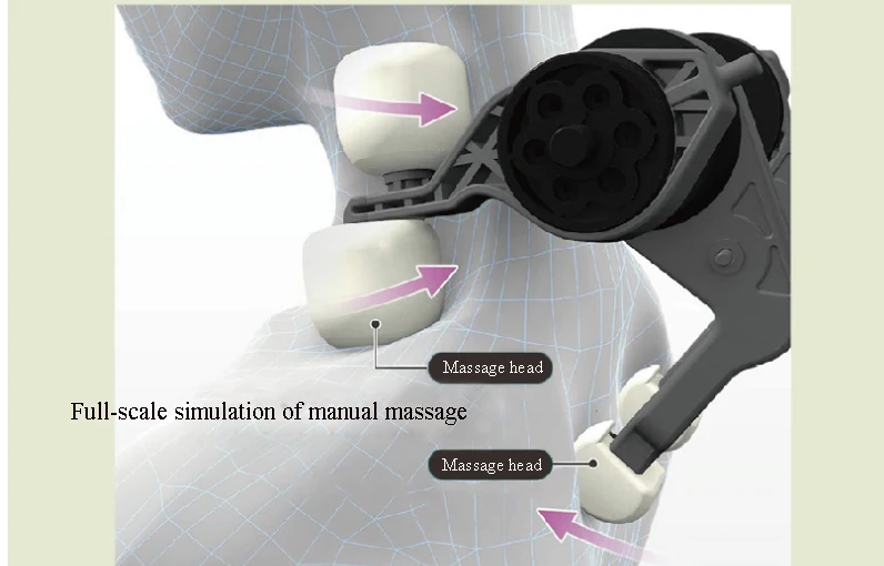Инфракрасный нагревательный Электрический шиацу 3D шеи плечо массажер разминание Massaj офис Massagem
