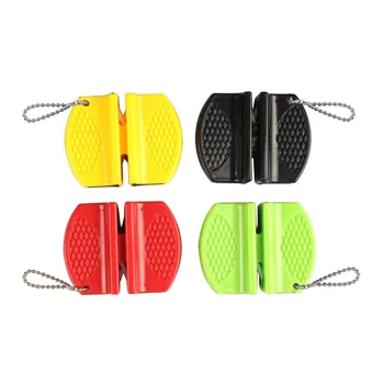 

Mini Fast Sharpeners Pocket Tungsten Steel Ceramic Rod Knife Sharpener Double Groove and Portable Design W7400