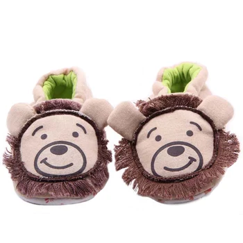 

Baby Boy Crib Shoes Cute Child Cartoon Lion Soft Sole Slip On Newborn Shoe Infant Gear Toddler Girls Home Wear for Kids Footwear