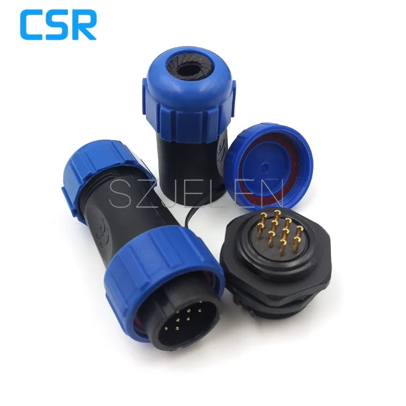 SP2110/P10 S10 IP68 водонепроницаемый разъем 10 штырьковый штыревой и штыревых гнездовых