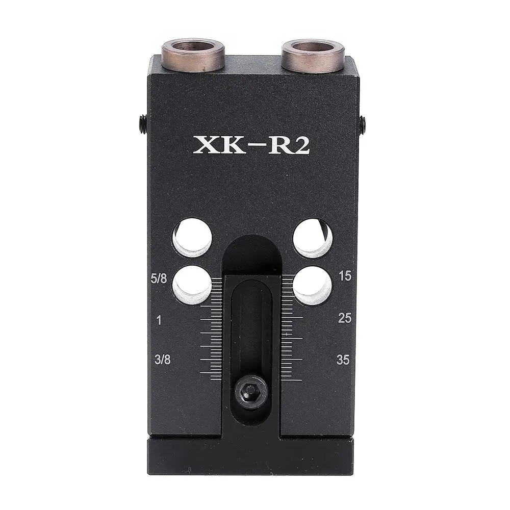 XK-R2 из алюминиевого сплава карманное отверстие джиг Набор 9,5 мм косой отверстие позиционер локатор деревянных перекрытий