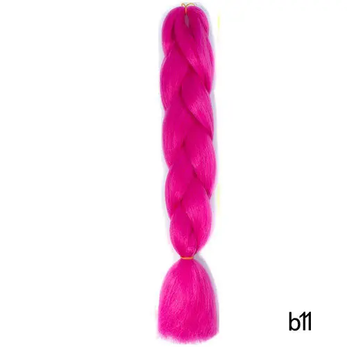 Beyond beauty, Омбре, косички для вязания крючком, косички, большие синтетические косы, вязанные волосы для наращивания, цвета, 24 дюйма, 100 г - Цвет: B11