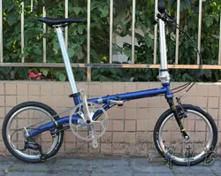 Fnhon CR-MO стальной складной велосипед 16 "Minivelo Mini velo 9 скоростной велосипед велосипедный комбинезон V тормоз