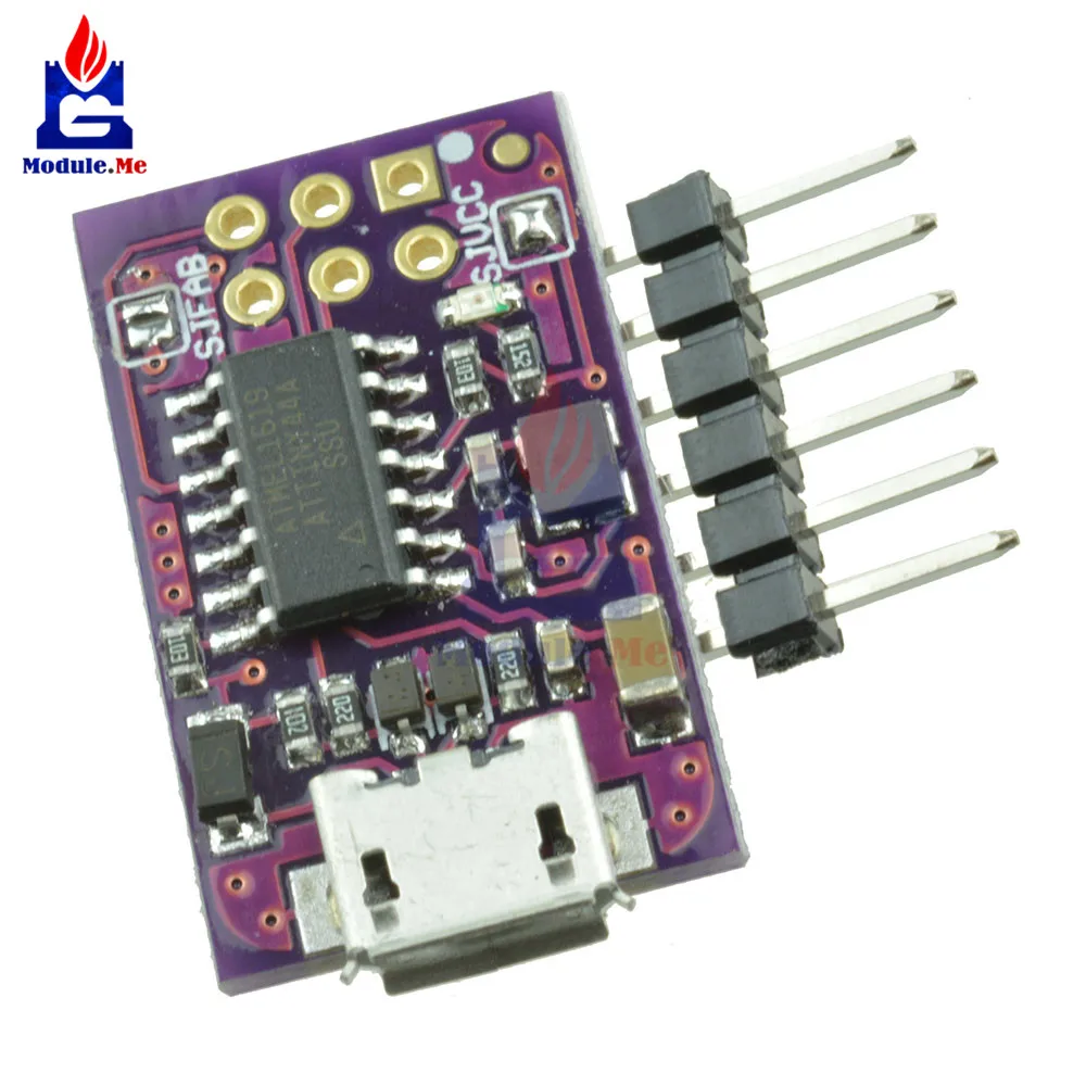 Миниатюрный программатор с Micro USB AVR ISP ATtiny44 ATTiny45 ATTiny85 модуль программатора USBTinyISP