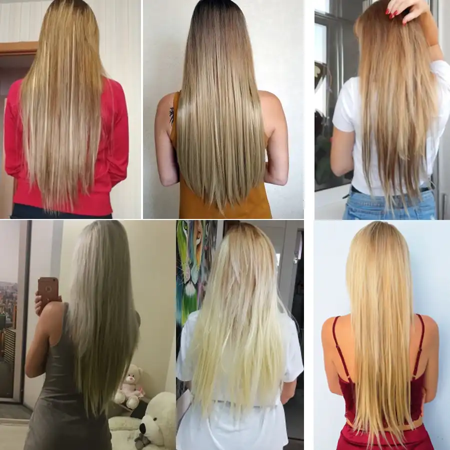 Alileader Clip In Extensions Ombre 16 Colors 16 Clips 22 Inch Full