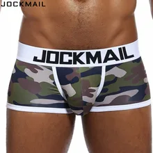 JOCKMAIL, 5 значений, посылка/Лот, камуфляжное Мужское нижнее белье, боксеры, calzoncillos hombre, трусы для геев, мужские трусы, шорты
