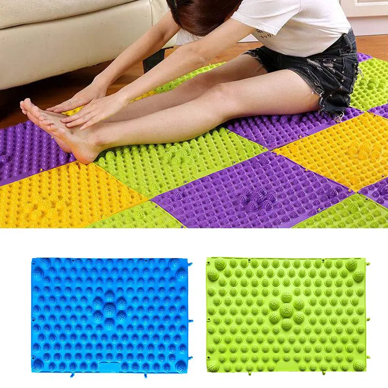 

Hot Professional Durable Reflexology Foot Massage Pad Toe Pressure Blood Circulation Plate Mat For Massager(массажный коврик)