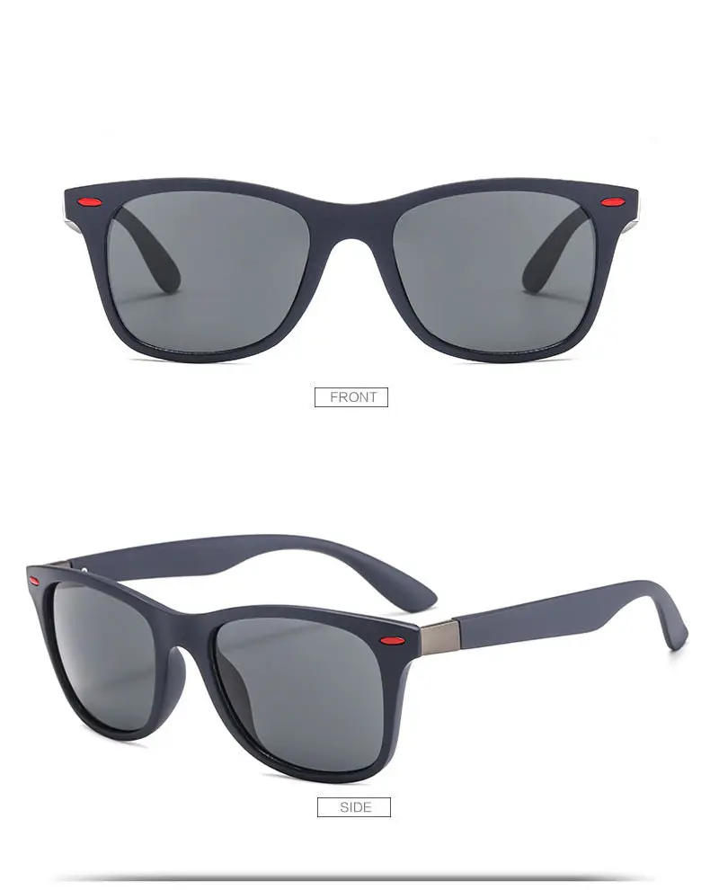 Винтажные поляризационные солнцезащитные очки для мужчин, квадратные солнцезащитные очки для женщин, фирменный дизайн, большие классические очки для вождения, UV400 линзы