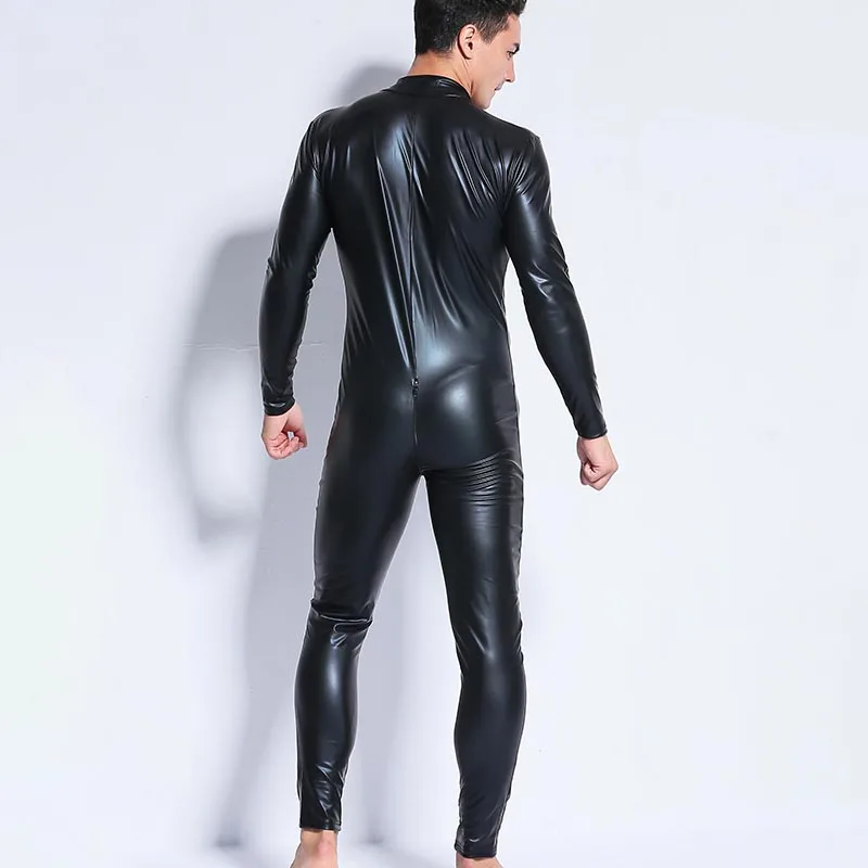 AIIOU مثير الرجال جلد صناعي أسود حللا طويلة الأكمام العميق V الوثن ملابس تحتية للمصارعة كمال الاجسام داخلية الرجال حللا AIIOU مثير الرجال جلد صناعي أسود حللا طويلة الأكمام العميق V الوثن ملابس تحتية للمصارعة كمال الاجسام داخلية الرجال حللا