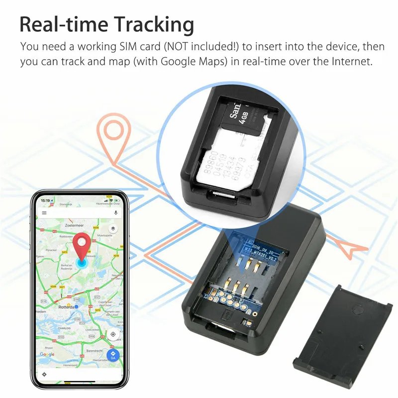 Мини Автомобильный GPS трекер сильная Магнитная Бесплатная установка в реальном