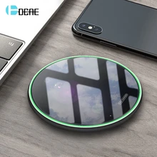 FDGAO 10 Вт Qi Беспроводное зарядное устройство для iPhone 11 Pro X XS XR 8 Быстрая зарядка док-станция для samsung S8 S9 S10 Note 9 8 USB зарядка для телефона