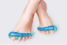 Silicone hallux valgus orthotics fixator as relieve fatigue toe spreader anti bunion toe separator for foot care AS SEEN ON TV.
