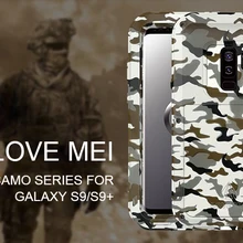 Для Galaxy S9 кожаный чехол LOVE MEI металлический Алюминий+ Противоударная Силиконовая задняя крышка чехол для samsung Galaxy S9 plus чехлы для телефонов