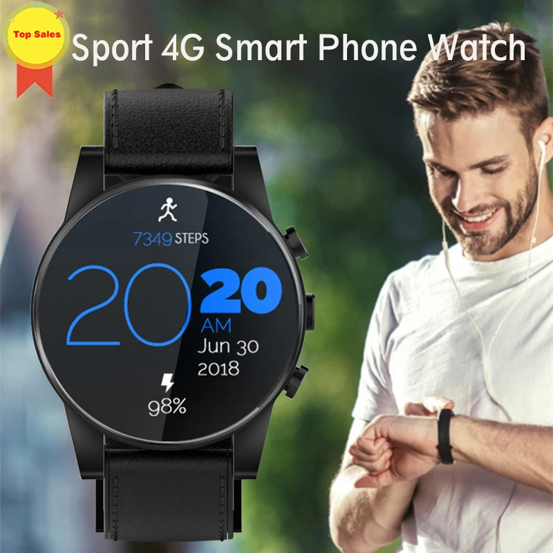 2019 Smart Watch Android 7.1 3GB+32GB IP67 waterproof WIFI GPS 2MP Camera 1.6 Inch IPS google map 4G Smartwatch Men PK kw98 Z28