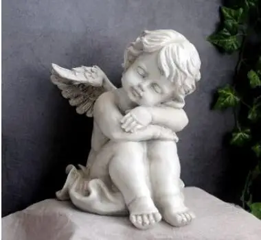 

European-style Americanism makes old style restoring ancient ways resin angel garden adornment sets up a scene culpture statue