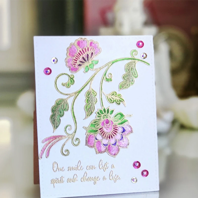 

Flower Vine Transparent Stamp Clear Stamps for DIY Scrapbooking Album Paper Cards Making Decorative Crafts Supplies New 2018