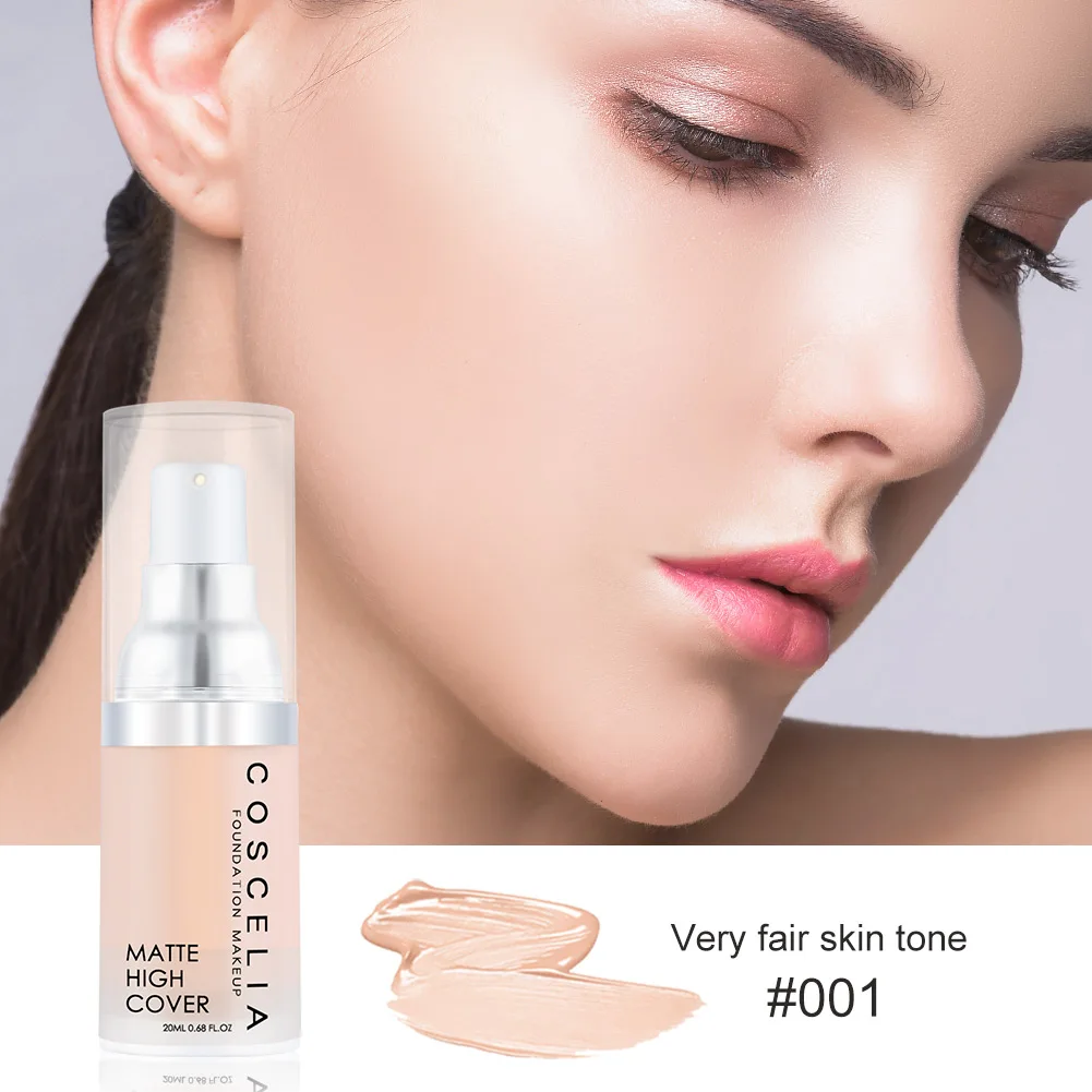 COSCELIA крем для лица основа для макияжа Профессиональный матовый маскирующий макияж водонепроницаемый натуральный косметический