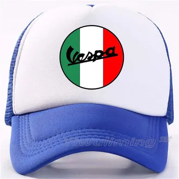

Vespa Moto Baseball cap Men Women Summer Fashion summer Trucker mesh Cap