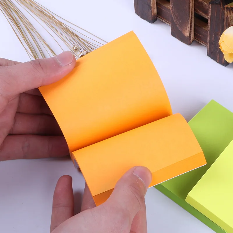 

1Piece 100 Sheets Sticker Paper Note Decoration Memo Pads Stickers Self-Adhesive Sticky Notes Deli 9084