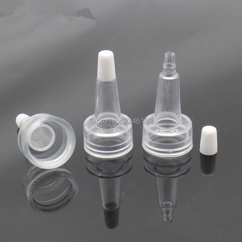 

20# Plastic Dispenser Tip for Crimp Seals Bottle Neck Diameter 20MM Flared Shape Tip Cap Penicillin Bottle Dropper Lid