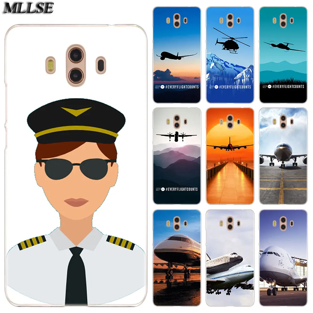 

MLLSE Airplane pilot I am your pilot Case Cover for Huawei Mate S 10 20 Lite Pro Y3II Y5II Y6II Y5 Y6 2017 Y7 Prime 2018 Y9 2019