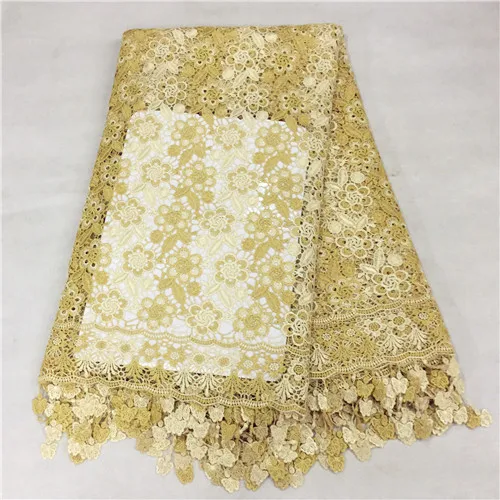 

Free shipping african lace fabric for sewing high quality guipure lace fabric for women wedding or party dress