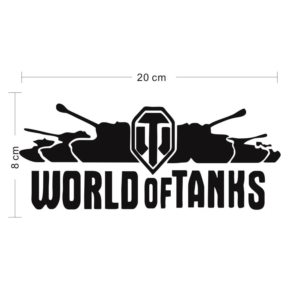 Cunymagos World Of Tanks Interesting Funny Personality Vinyl Decal Car Stickers Off Road Motorcycle Car Decorative JDM 20cm8cm (2)