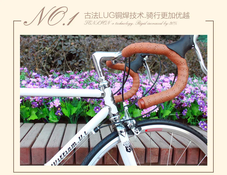 Top 650C road bike recuperation city bike Reynolds520 frame 27 speed BICYCLE 11