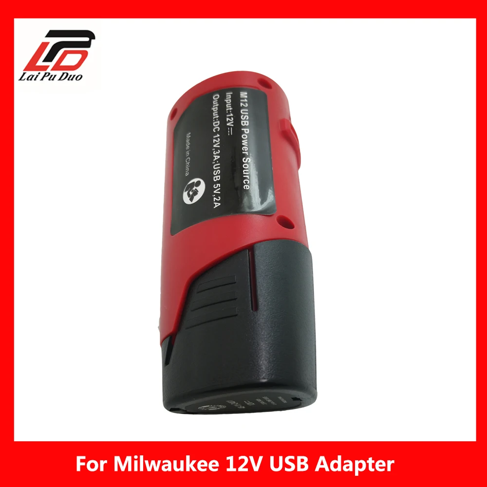 

Replacement USB Adapter For Milwaukee 49-24-2310 48-59-1201 Lithium Battery Portable Lightweight Cordless Power Source
