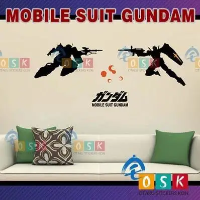 RX-78 GUNDAM Zaku виниловые наклейки на стену декоративные для автомобиля | Дом и сад