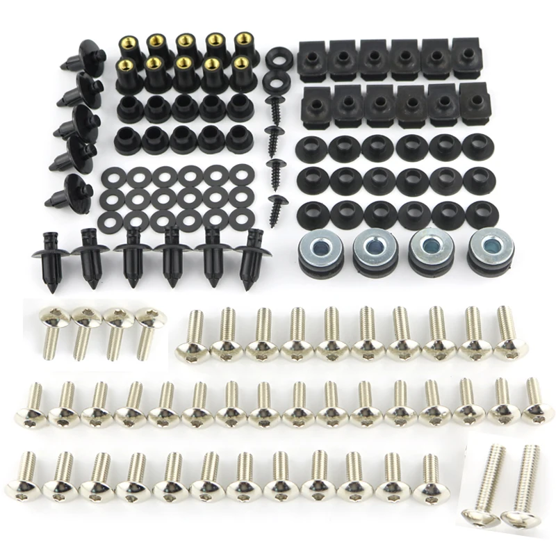 

For Suzuki GSXR 600 GSX-R600 GSX-R750 GSXR 750 1997-2018 Motorcycle Complete Full Fairing Bolts Kit Clips Screws OEM Steel