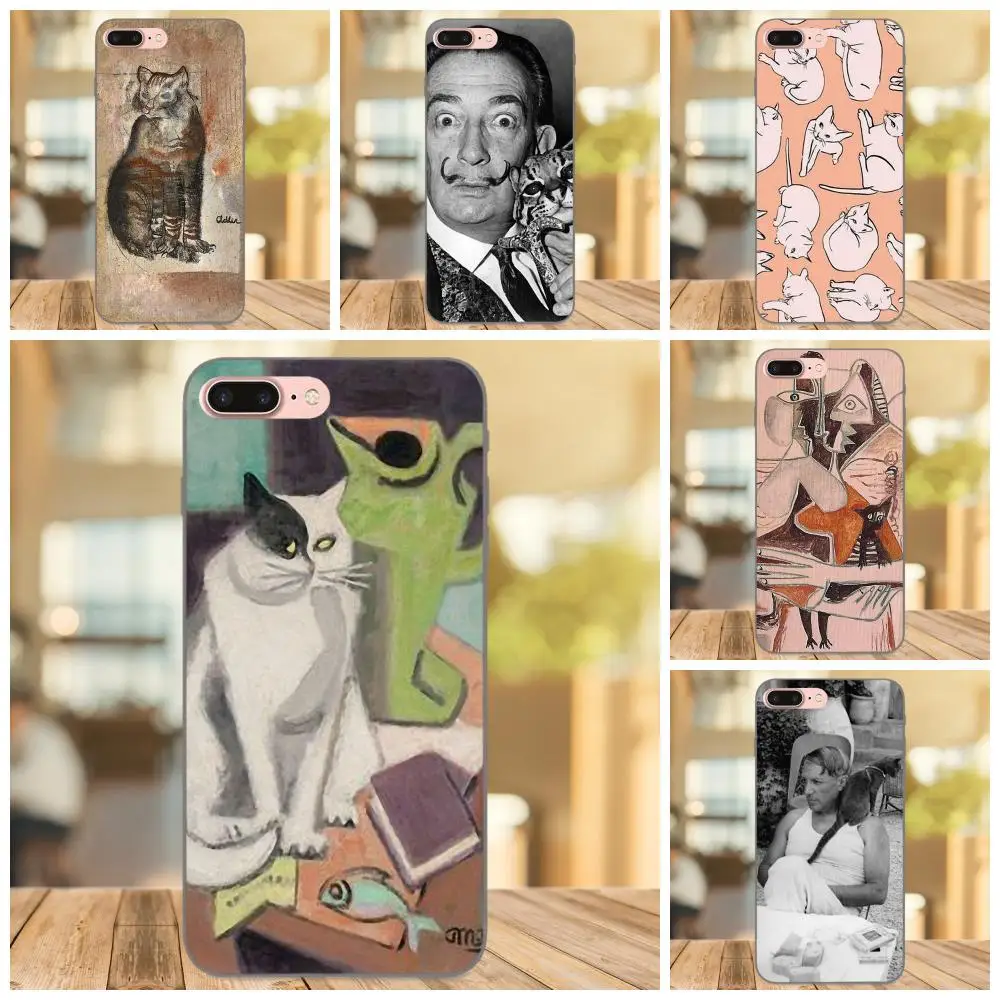 

Picasso Cat Back Phone Case For Xiaomi Mi Mix Max Note 2 2S 3 5X 6 8 SE A1 Play F1