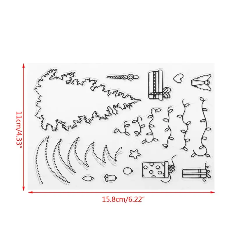 

Tree Cutting Dies Stencil Clear Silicone Seal Stamp for DIY Scrapbooking Embossing Album Paper Card Art Craft Dies