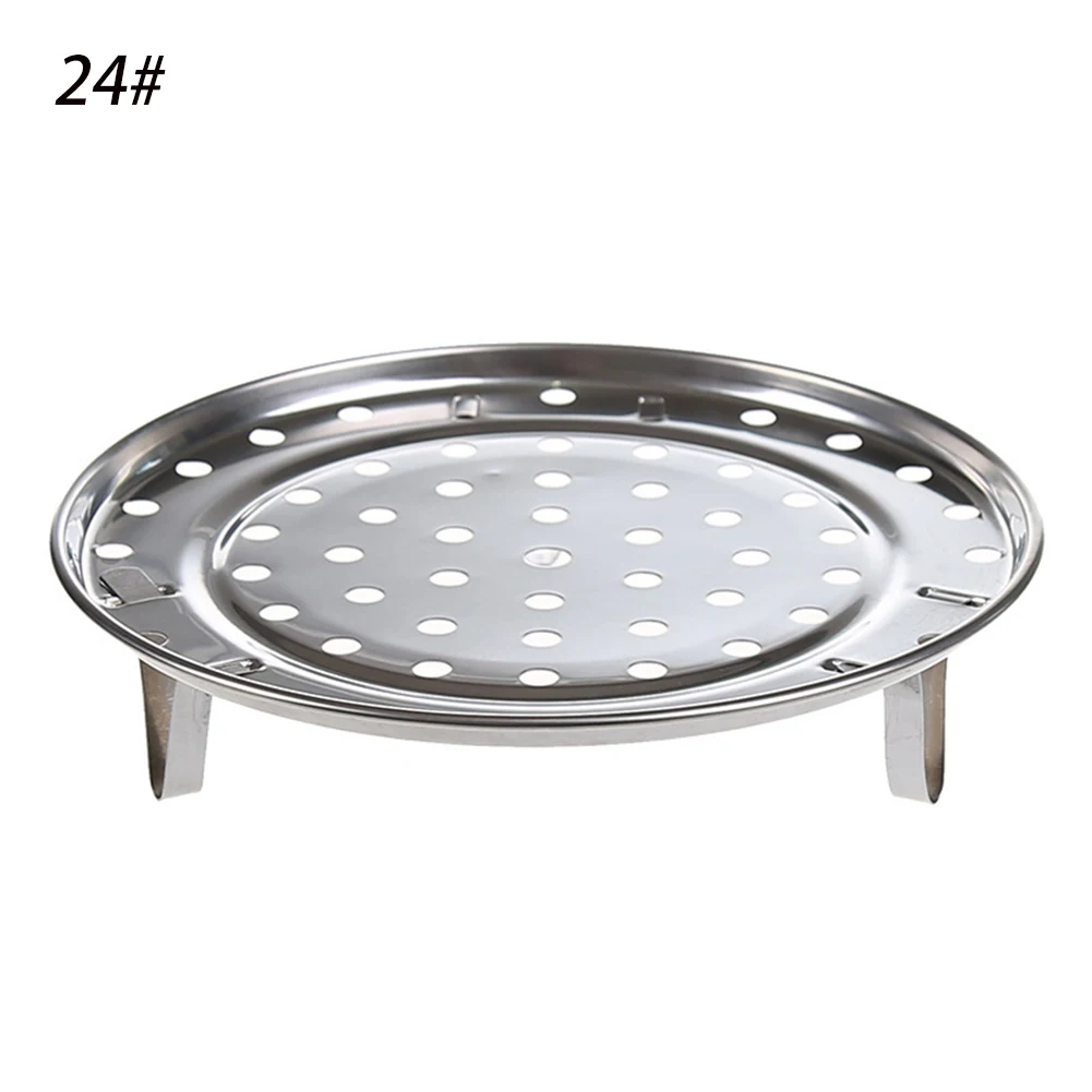 

Steamer Rack Durable Cooking Tool Three Legged Kitchen Supplies Steaming Stand Round 3 Types Stainless Steel