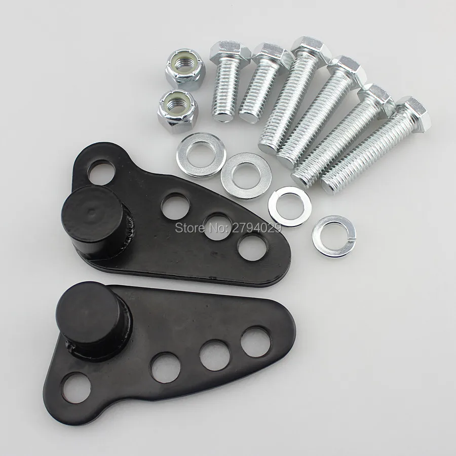 

Black 1-3" Rear Adjustable Lowering Drop Kit For Harley 2002-2013 Touring FLHT FLHR FLHX Free Shipping to USA