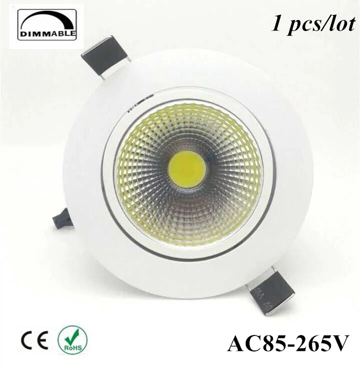 5//10X LED 1W Lámpara de armario empotrado Spot Luz Interior Techo Downlight Accesorio